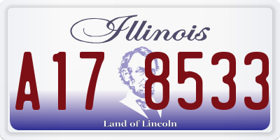 IL license plate A178533