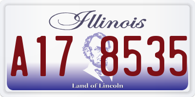 IL license plate A178535