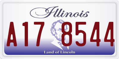 IL license plate A178544