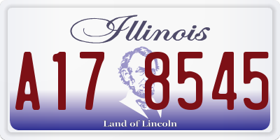 IL license plate A178545