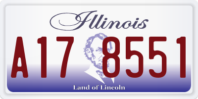 IL license plate A178551