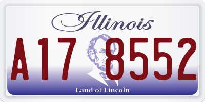IL license plate A178552