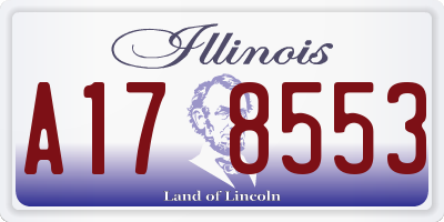 IL license plate A178553