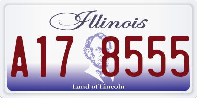 IL license plate A178555