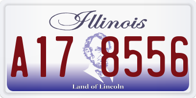 IL license plate A178556