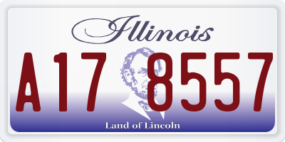 IL license plate A178557