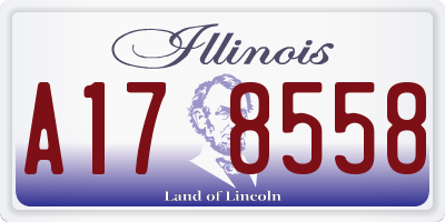IL license plate A178558