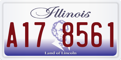 IL license plate A178561