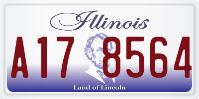 IL license plate A178564