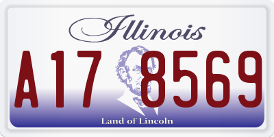 IL license plate A178569