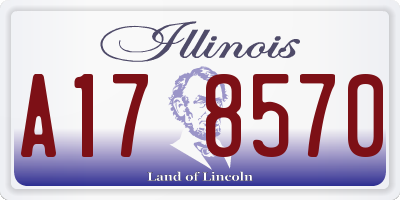 IL license plate A178570