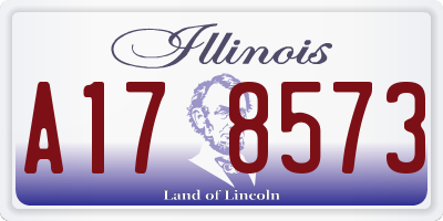IL license plate A178573