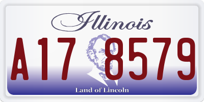 IL license plate A178579