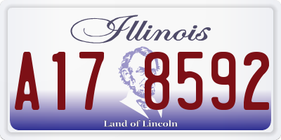 IL license plate A178592