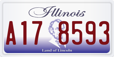 IL license plate A178593