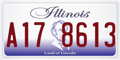 IL license plate A178613