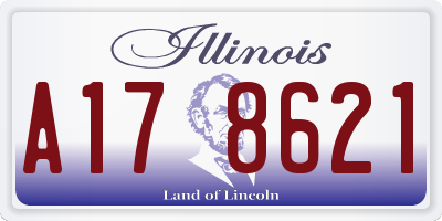 IL license plate A178621