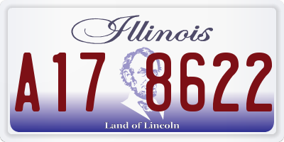 IL license plate A178622