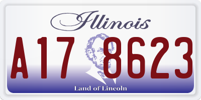 IL license plate A178623
