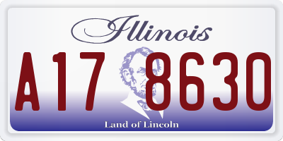 IL license plate A178630