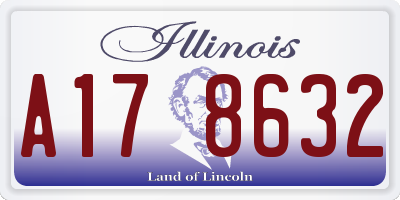 IL license plate A178632