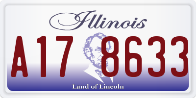IL license plate A178633