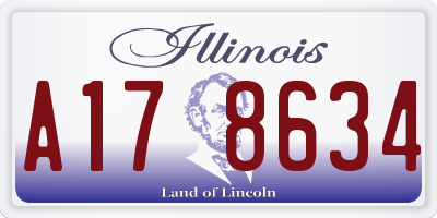 IL license plate A178634