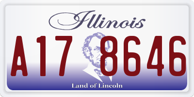 IL license plate A178646