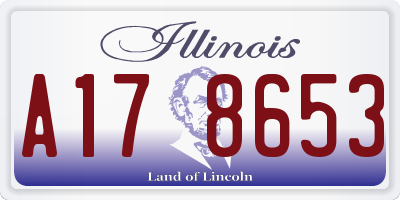 IL license plate A178653