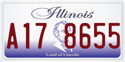 IL license plate A178655
