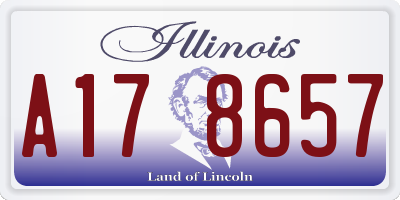 IL license plate A178657