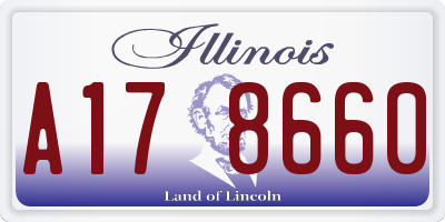 IL license plate A178660
