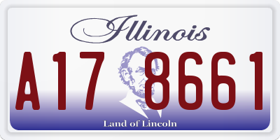 IL license plate A178661