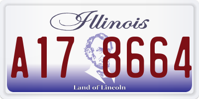 IL license plate A178664