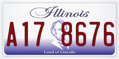 IL license plate A178676