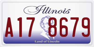 IL license plate A178679