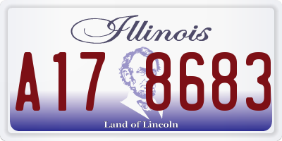 IL license plate A178683