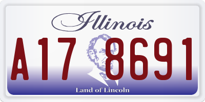 IL license plate A178691