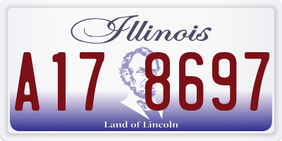 IL license plate A178697