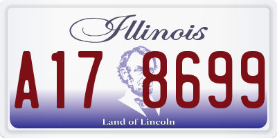 IL license plate A178699