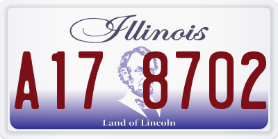 IL license plate A178702