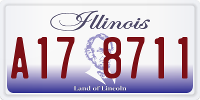 IL license plate A178711