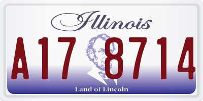IL license plate A178714