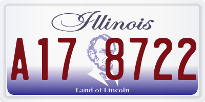 IL license plate A178722