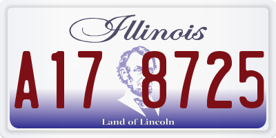IL license plate A178725