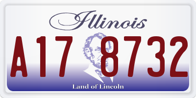 IL license plate A178732