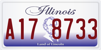 IL license plate A178733