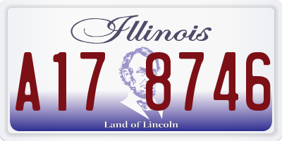 IL license plate A178746
