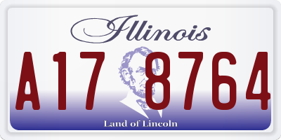 IL license plate A178764