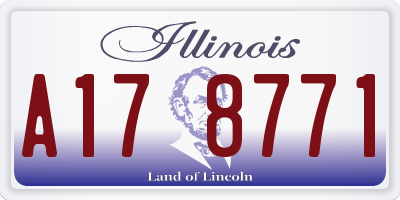 IL license plate A178771
